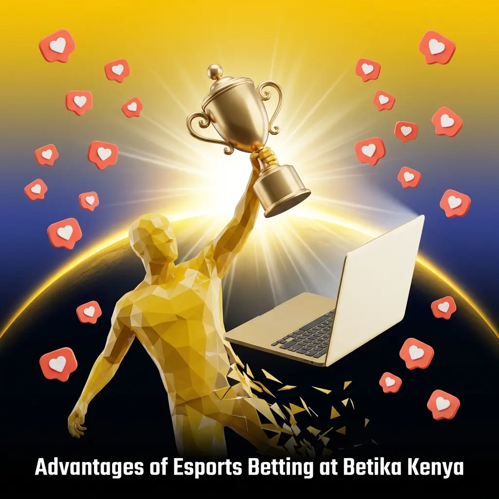 Betika Kenya esports betting advantages including M-Pesa integration, mobile app, and 100% win bonus boost