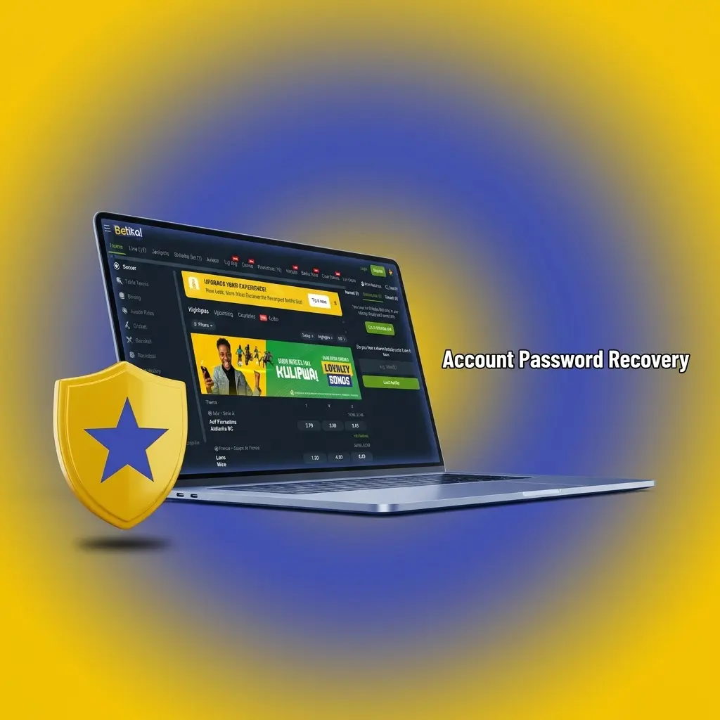 Betika account password recovery steps showing forgot password process via SMS reset PIN on mobile