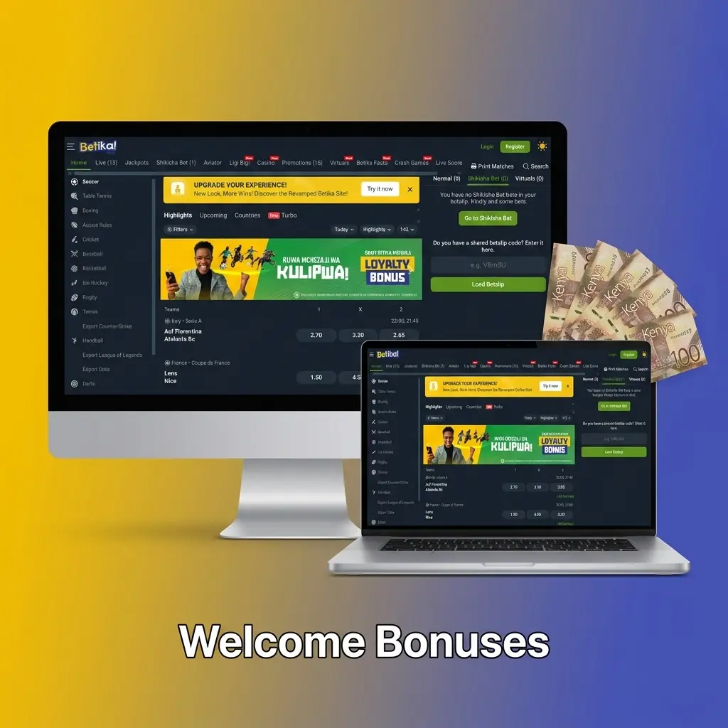Betika 100% Win Bonus Boost welcome offer doubling net winnings on first qualifying bet of KES 50